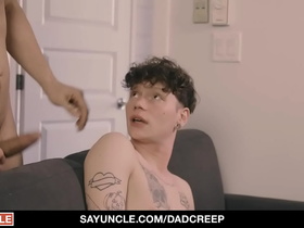 Jobless step-dad fucks his young son