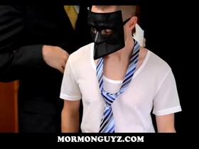 Masked Mormon Boy Fucked By Stranger