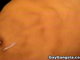 Gay Thug Devours his Buddys Black Fat Cock