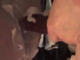 Fucked with cream in the sling